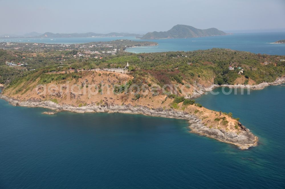 Aerial image Rawai - The Phrom Thep Cape south of the city Rawai on the island of Phuket Thailand is the southernmost point of the island