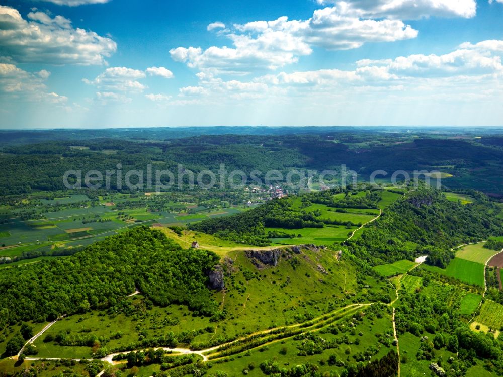 Leutenbach from above - Already in the 14th Century should be one of the holy Walburga consecrated chapel have been on the mountain. The current chapel was built in the 17th Century built. It belongs to the Catholic Church in Leutenbach