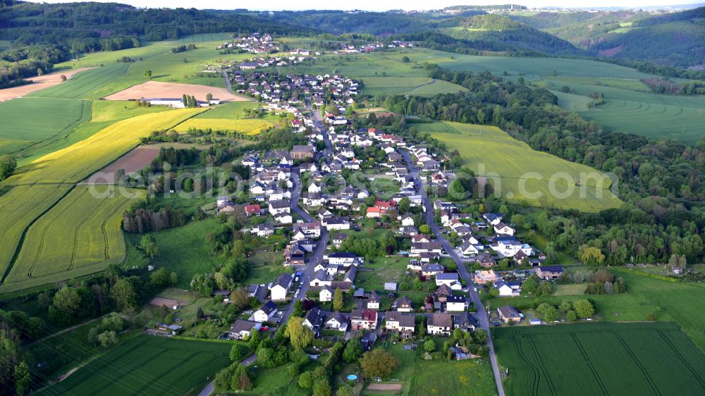 Aerial image Kasbach-Ohlenberg - Kasbach-Ohlenberg in the state Rhineland-Palatinate, Germany