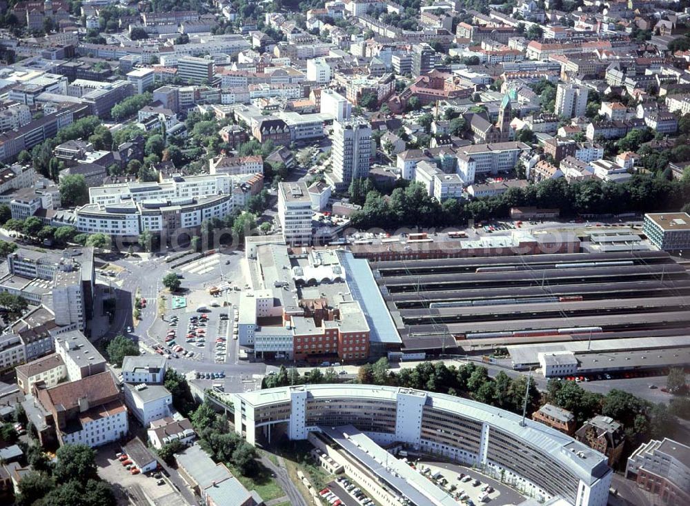 Kassel / Hessen from the bird's eye view: Kassel-Hauptbahnhof