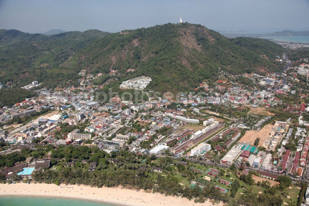 Karon from above - Kata Beach in front of the town Karon on the island of Phuket in Thailand