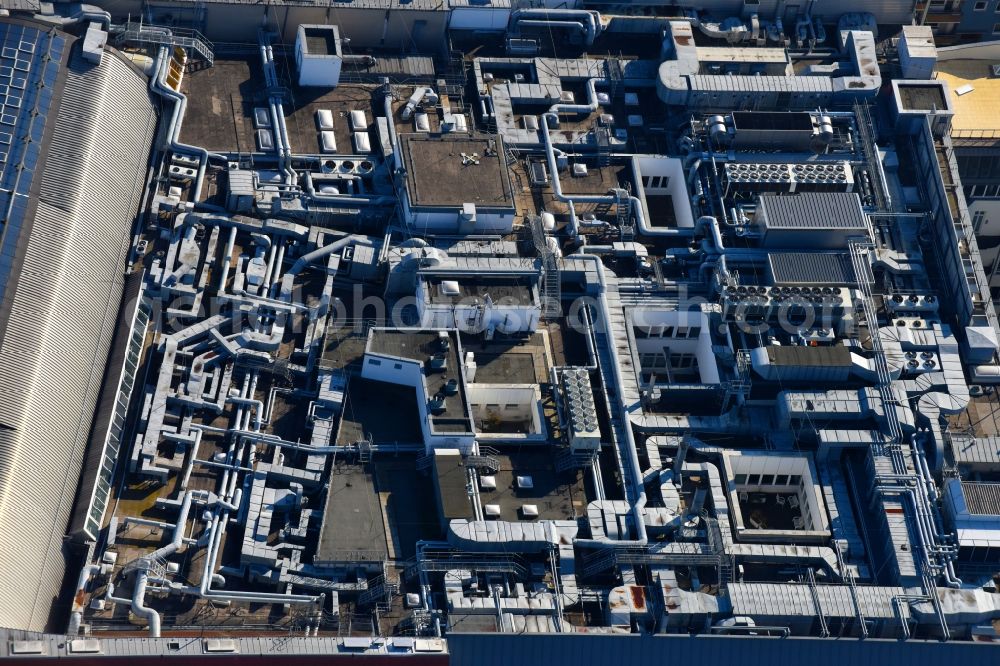 Berlin from above - KaDeWe Kaufhaus des Westens at Tauentzienstrasse at Wittenberg Platz in Berlin - Schoeneberg. The world-famous department store is a operated by the Nicolas Berggruen Holdings GmbH