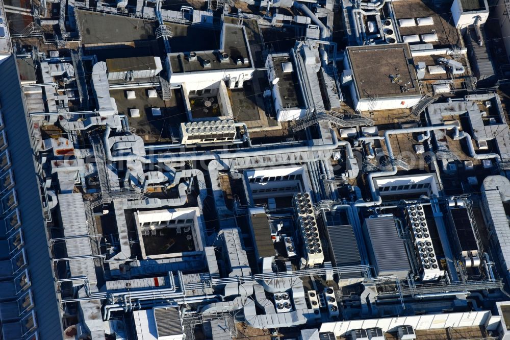 Berlin from above - KaDeWe Kaufhaus des Westens at Tauentzienstrasse at Wittenberg Platz in Berlin - Schoeneberg. The world-famous department store is a operated by the Nicolas Berggruen Holdings GmbH