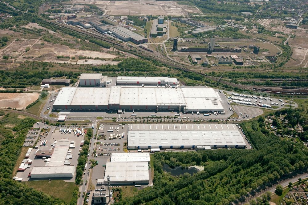 Dortmund from the bird's eye view: View of the Kaufland Logistics Centre in Dortmund in the state of North Rhine-Westphalia