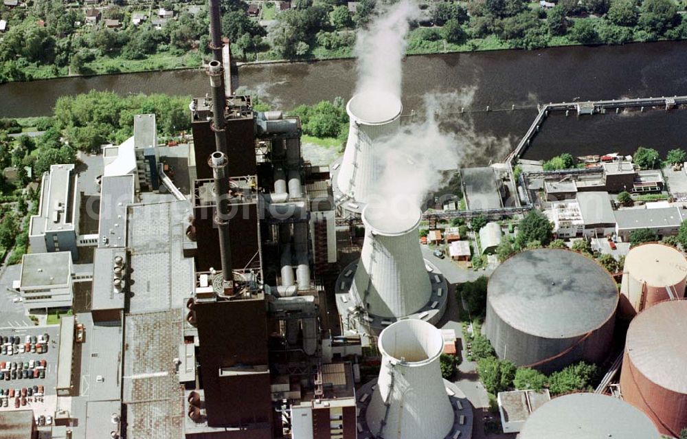 Aerial photograph Berlin - Lichterfelde - Keizkraftwerk Lichterfelde