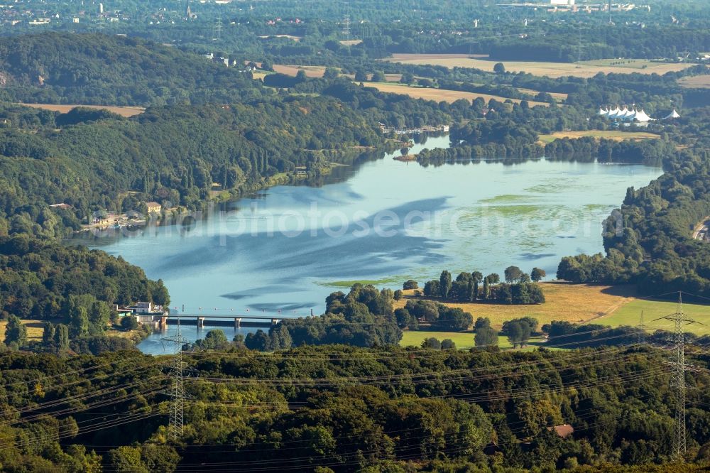 Aerial photograph Hattingen - View of the Kemnader lake near Hattingen in the state of North Rhine-Westphalia