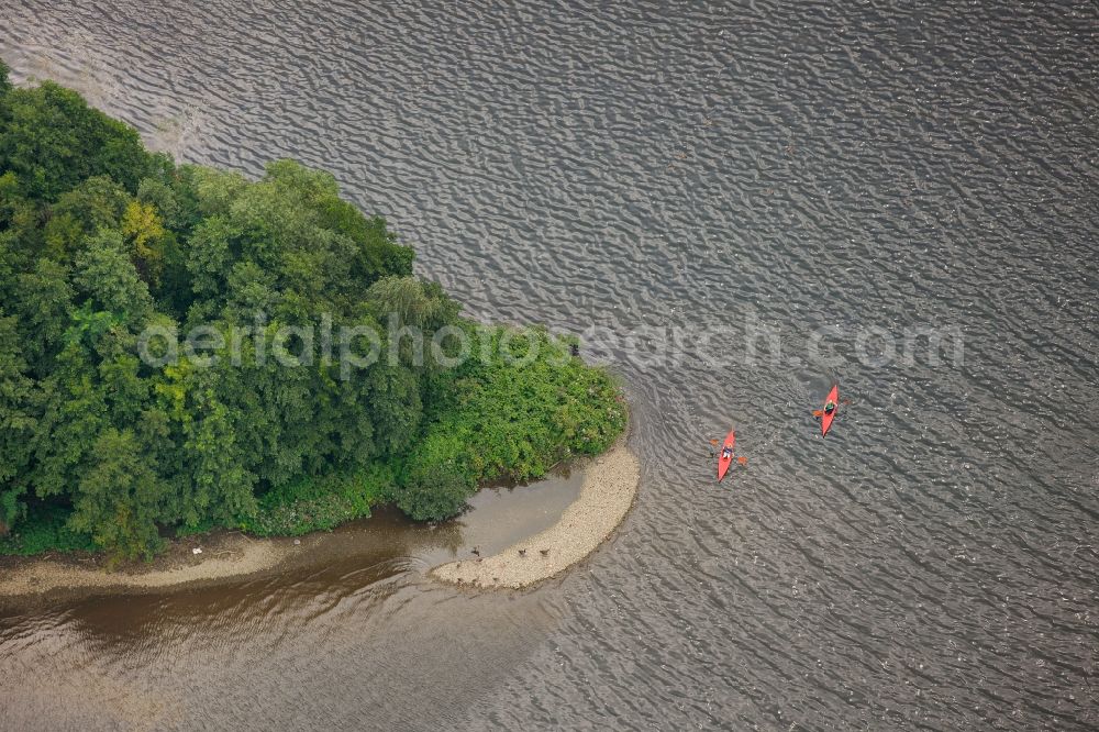 Bochum from the bird's eye view: View of the Kemnader Lake in Bochum in the state North Rhine-Westphalia