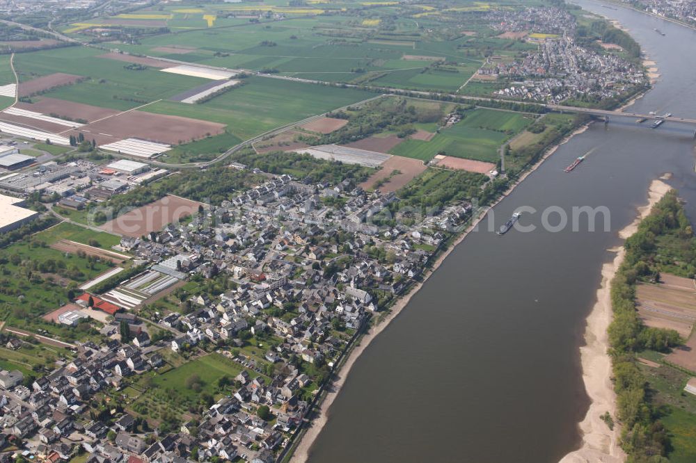 Koblenz OT Kesselheim from above - Kesselheim, a district of Koblenz in Rhineland-Palatinate