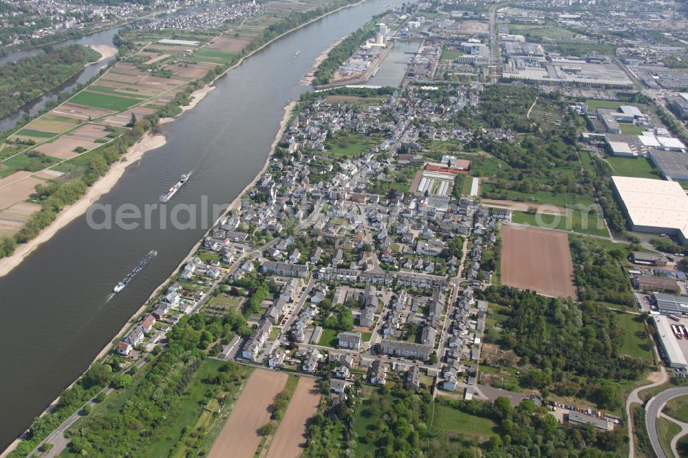 Aerial photograph Koblenz OT Kesselheim - Kesselheim, a district of Koblenz in Rhineland-Palatinate