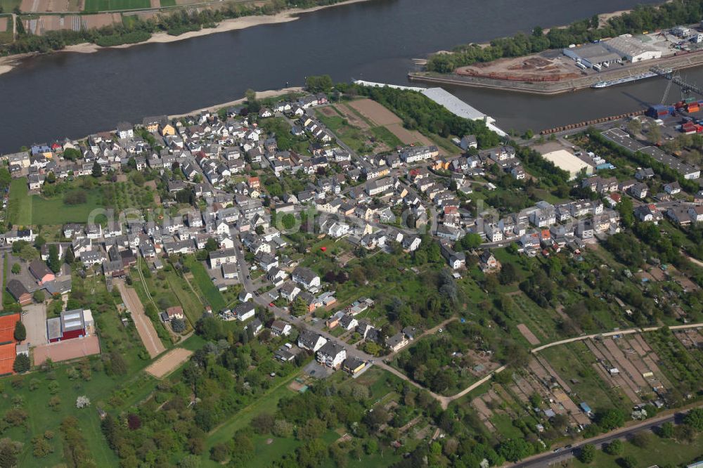 Aerial image Koblenz OT Kesselheim - Kesselheim, a district of Koblenz in Rhineland-Palatinate