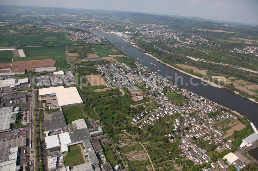 Koblenz OT Kesselheim from above - Kesselheim, a district of Koblenz in Rhineland-Palatinate