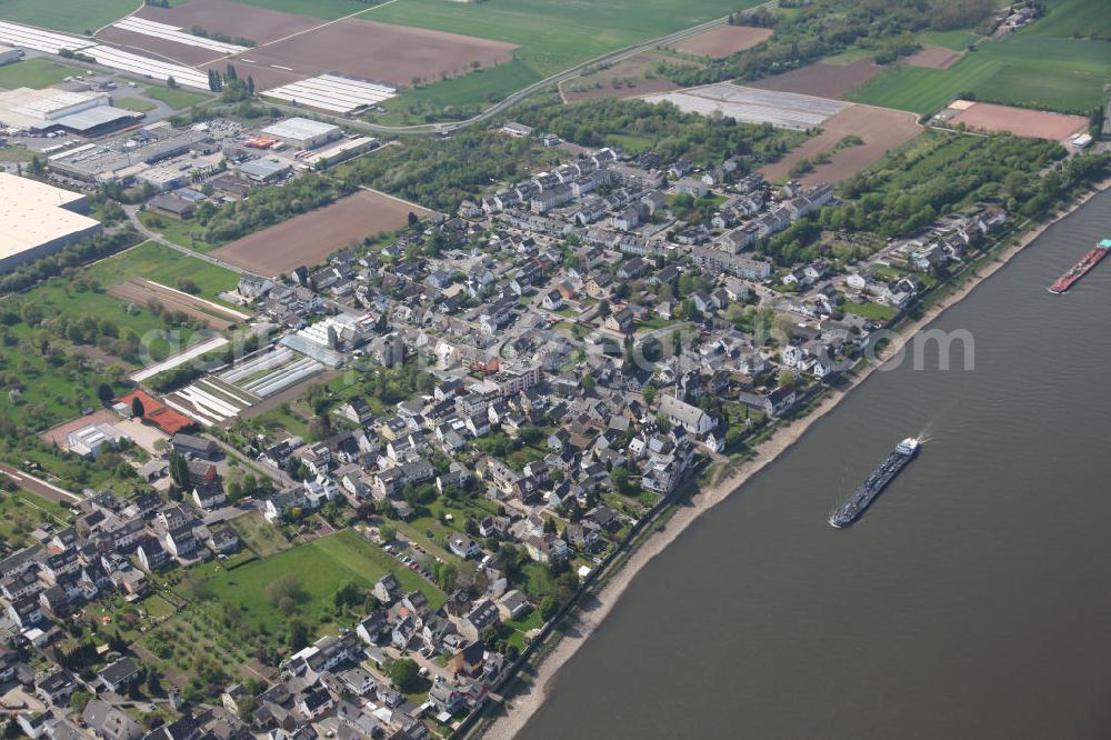 Aerial image Koblenz OT Kesselheim - Kesselheim, a district of Koblenz in Rhineland-Palatinate