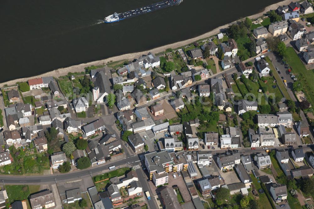 Koblenz OT Kesselheim from the bird's eye view: Kesselheim, a district of Koblenz in Rhineland-Palatinate