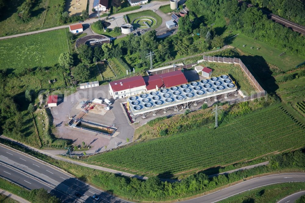 Aerial image Insheim - Power plants of thermal power station Geothermiekraftwerk in Insheim in the state Rhineland-Palatinate, Germany