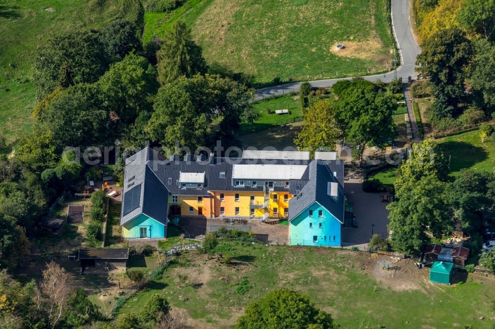 Witten from the bird's eye view: Children's dormitory building Christopherus House eV on the Ruesbergstrasse in Witten in the state of North Rhine-Westphalia, Germany