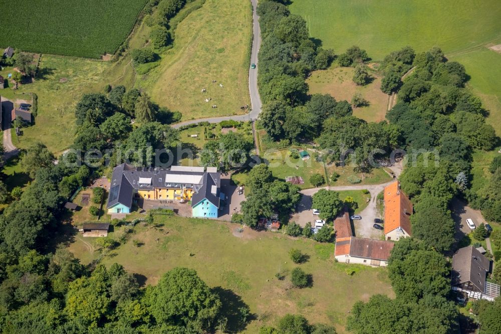 Aerial image Witten - Children's dormitory building Christopherus House eV on the Ruesbergstrasse in Witten in the state of North Rhine-Westphalia, Germany