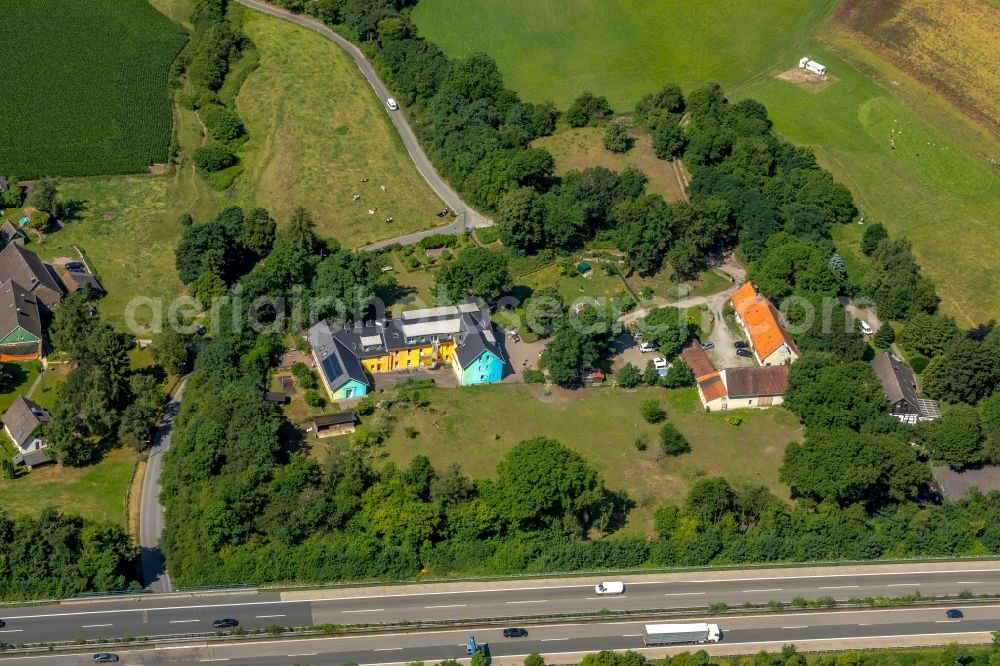 Witten from the bird's eye view: Children's dormitory building Christopherus House eV on the Ruesbergstrasse in Witten in the state of North Rhine-Westphalia, Germany