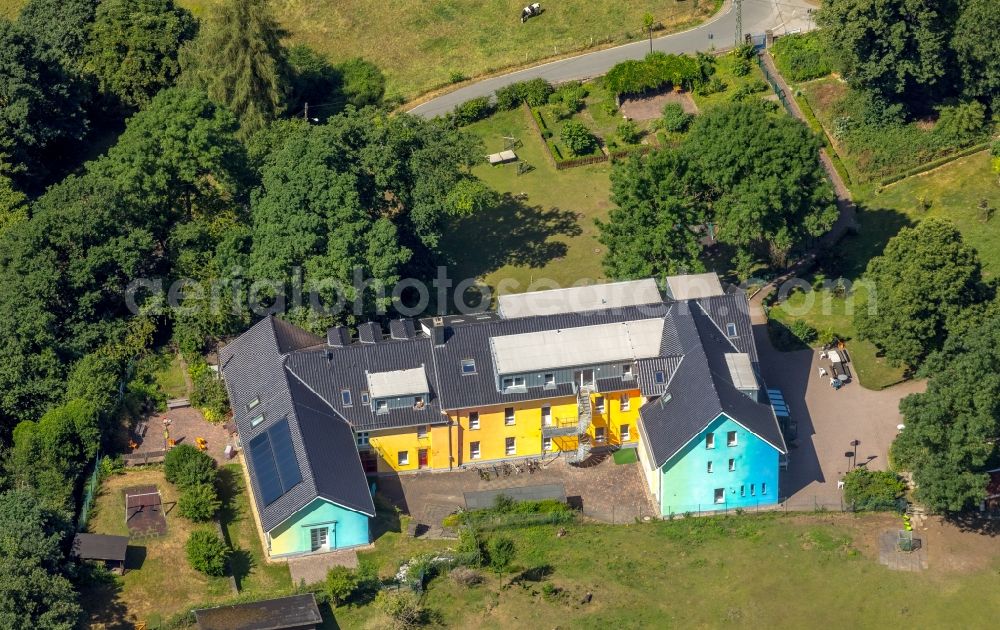 Aerial image Witten - Children's dormitory building Christopherus House eV on the Ruesbergstrasse in Witten in the state of North Rhine-Westphalia, Germany