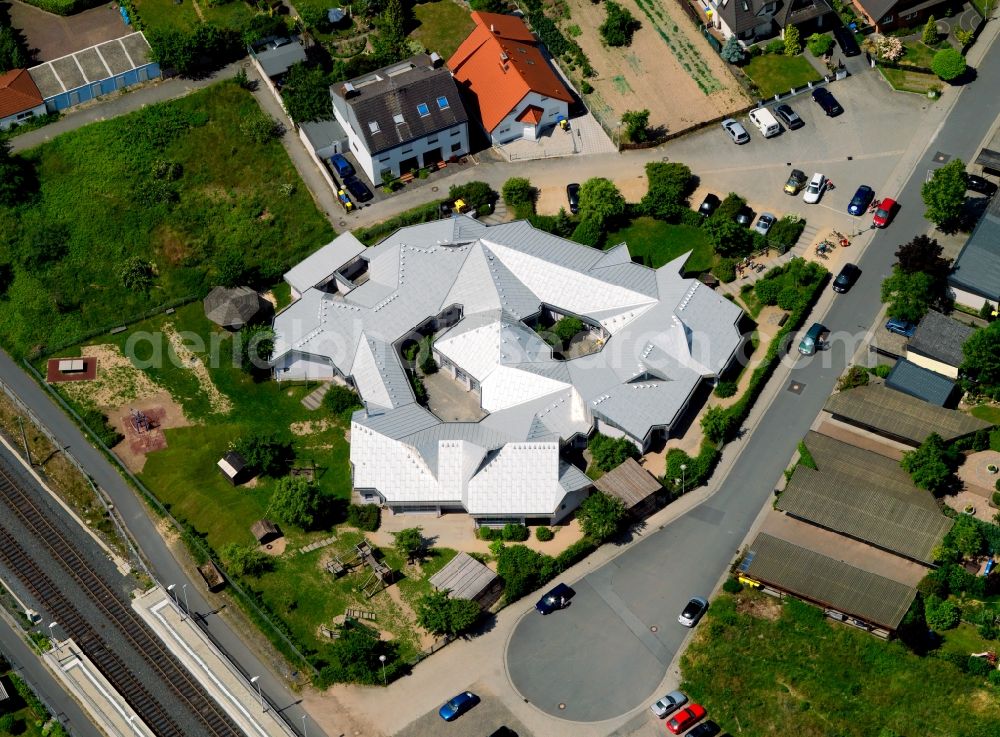 Aerial image Rodgau - Kindergarten building in Nieder Roden - Rodgau in Hesse