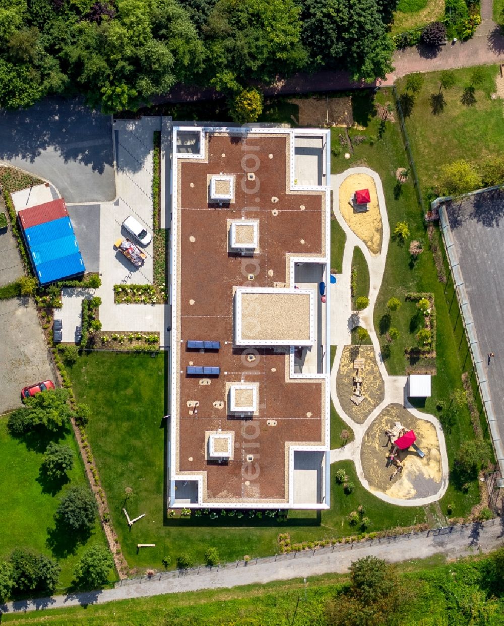 Aerial image Hamm OT Heessen - View of the nursery Jakobsbrunnen in the district of Heessen in Hamm in the state North Rhine-Westphalia