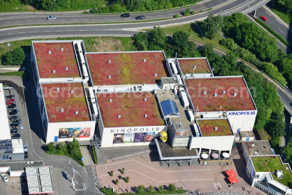 Sulzbach from the bird's eye view: Cinema in the Main-Taunus-Zentrum in the street on Main - Taunus - Center in Sulzbach in the state of Hesse