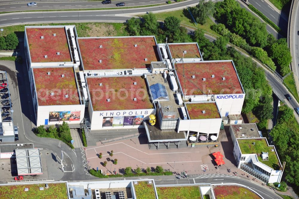 Aerial image Sulzbach - Cinema in the Main-Taunus-Zentrum in the street on Main - Taunus - Center in Sulzbach in the state of Hesse