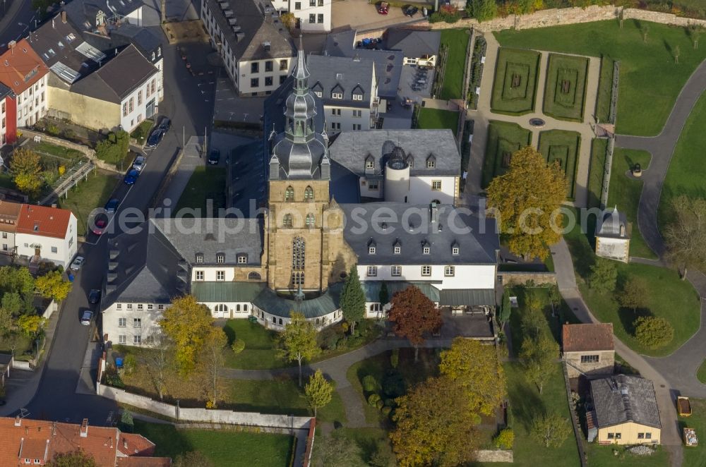 Aerial photograph Tholey - Church and Benedictine Tholey in Saarland