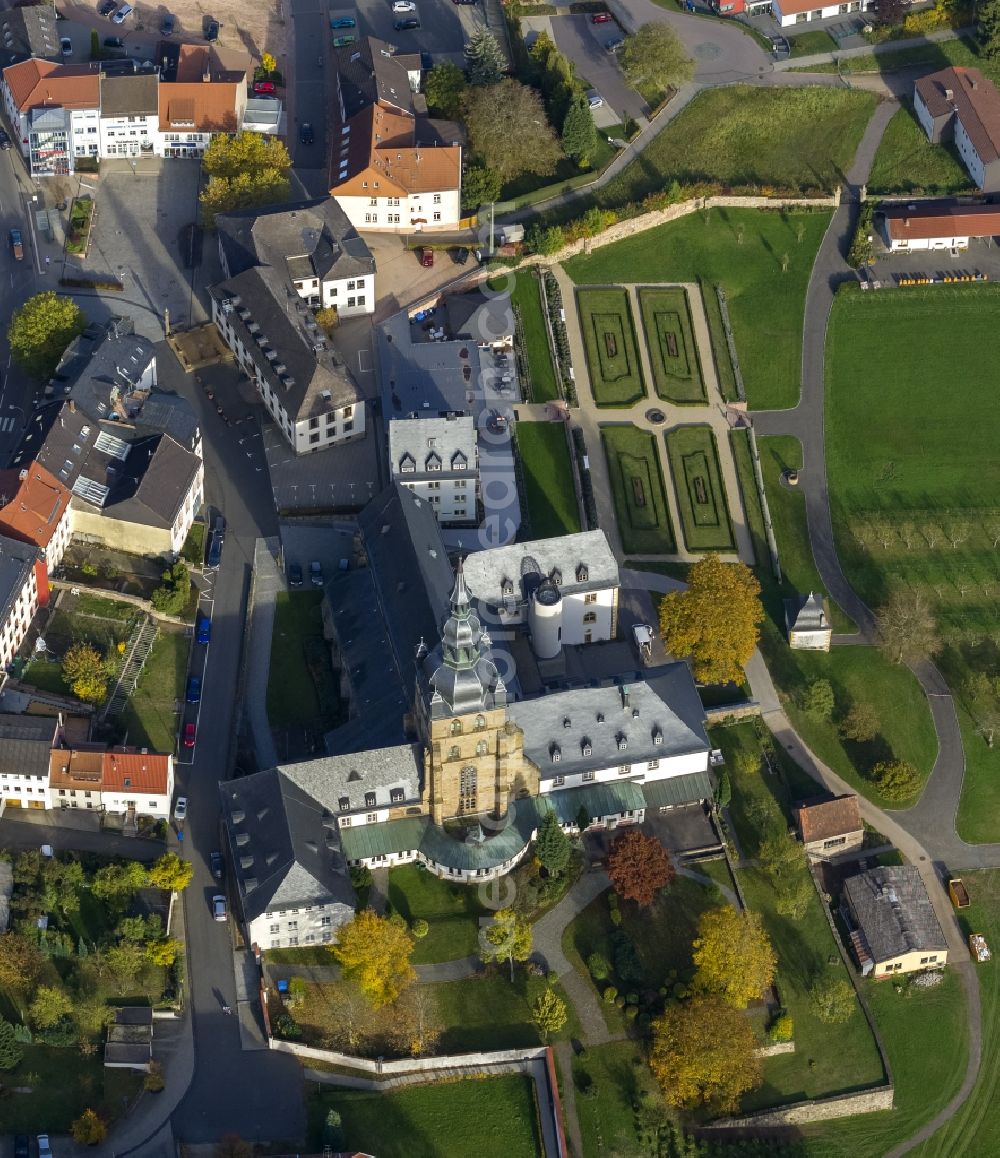 Aerial photograph Tholey - Church and Benedictine Tholey in Saarland