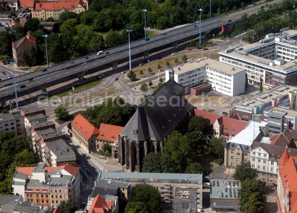 Aerial photograph Halle / Saale - Church on Hallorenring in Halle in Saxony-Anhalt