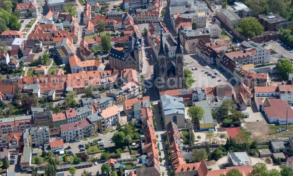 Aerial photograph Köthen (Anhalt) - Church of St. Jakob in Koethen in Saxony-Anhalt