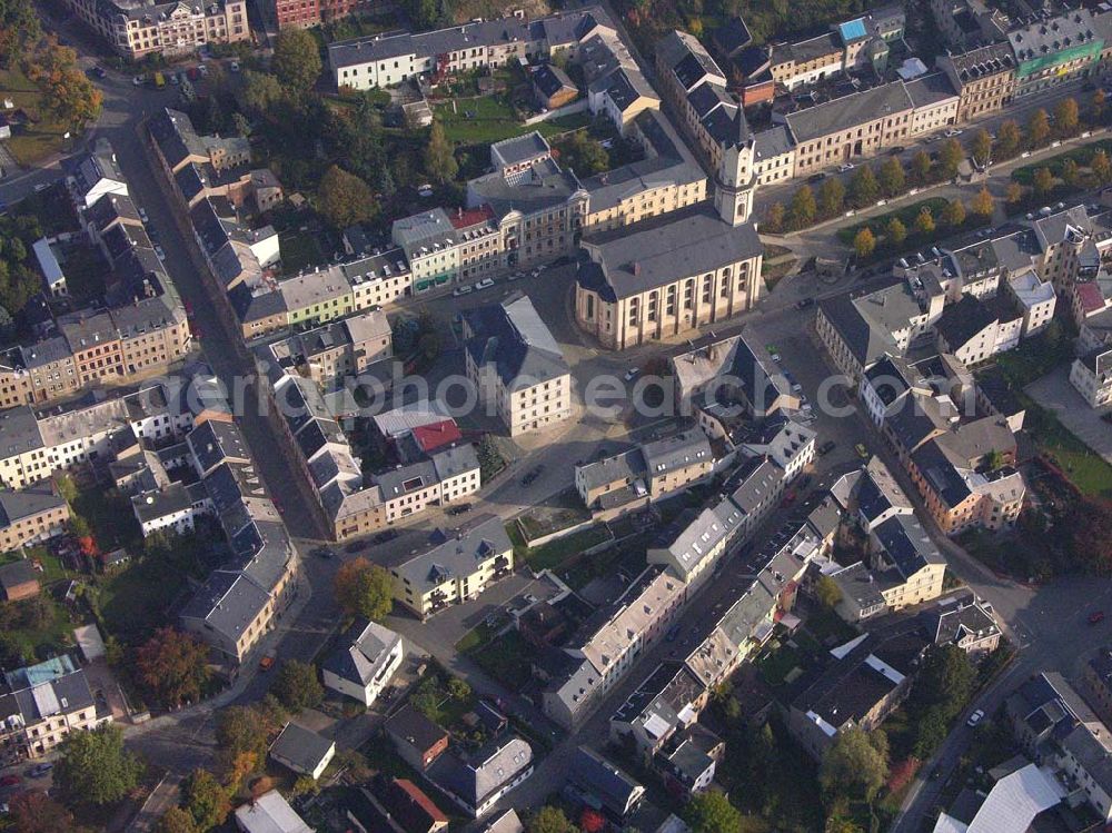 Aerial photograph Markneukirchen ( Sachsen ) - Stadtzentrum von Markneukirchen