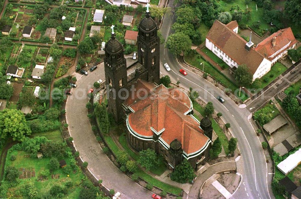 Aerial image Dresden - Kirche Strehlen