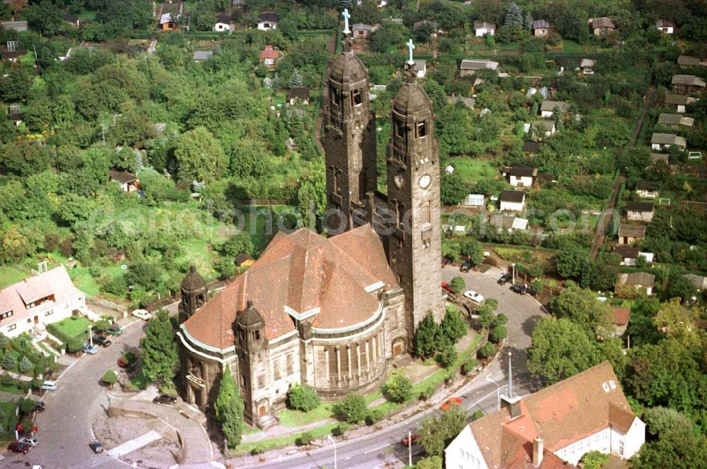 Aerial photograph Dresden - Kirche Strehlen