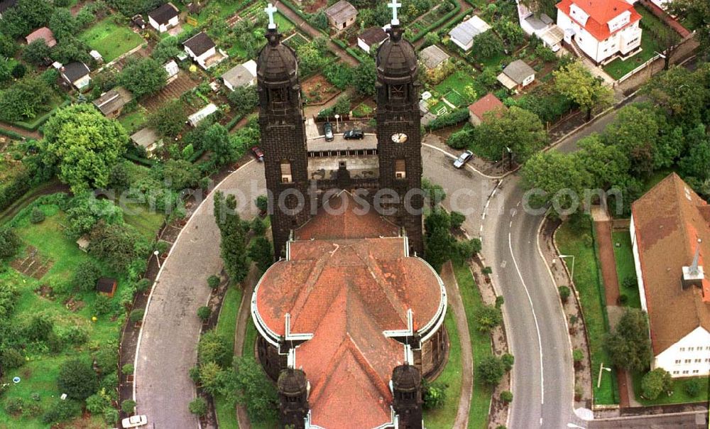 Dresden from above - Kirche Strehlen