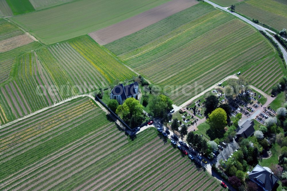 Udenheim from the bird's eye view: Church Udenheim in Rhineland-Palatinate