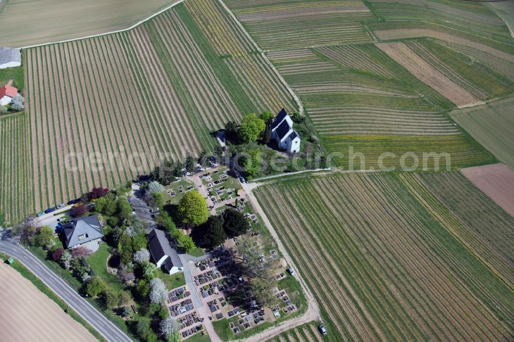 Aerial photograph Udenheim - Church Udenheim in Rhineland-Palatinate