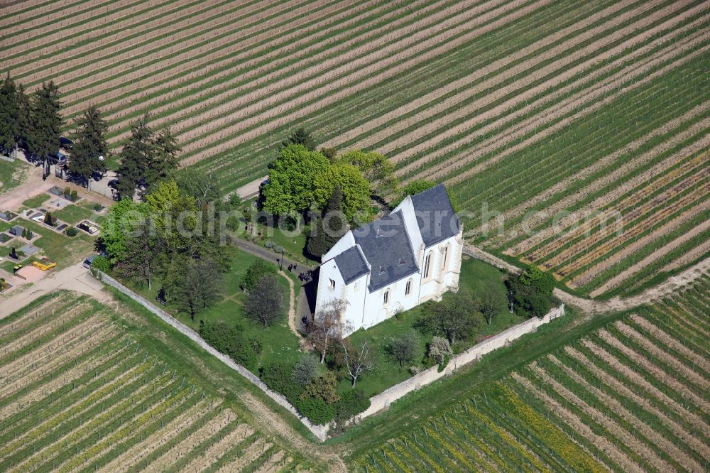 Udenheim from the bird's eye view: Church Udenheim in Rhineland-Palatinate