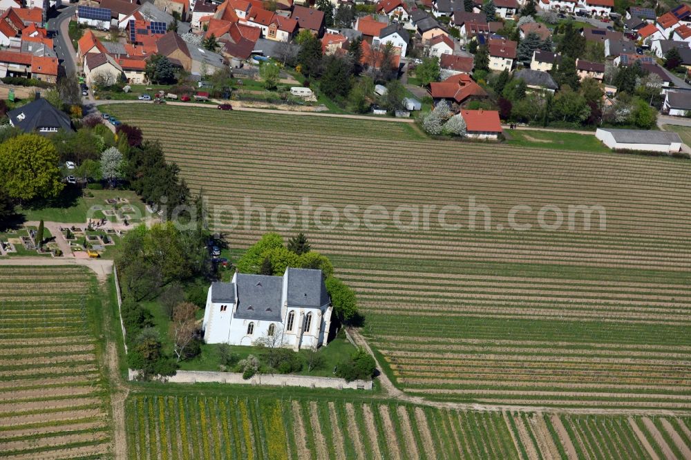 Aerial photograph Udenheim - Church Udenheim in Rhineland-Palatinate