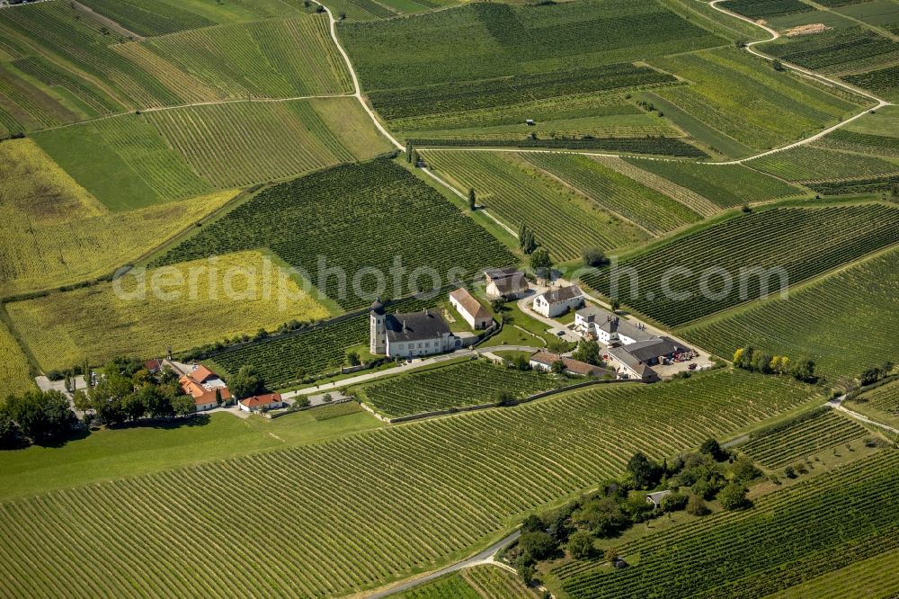 Aerial image Guntramsdorf - Church and Monastery Thallern in Guntramsdorf in Lower Austria in Austria