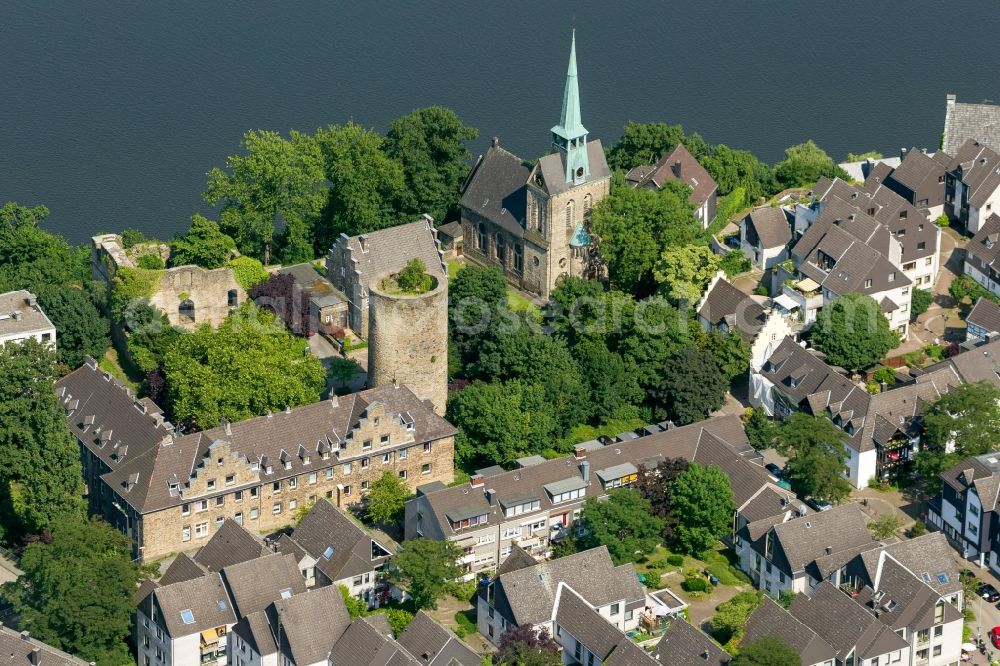 Aerial image Wetter (Ruhr) - View of the church Wetter Freiheit in Wetter ( Ruhr ) in the state of North Rhine-Westphalia