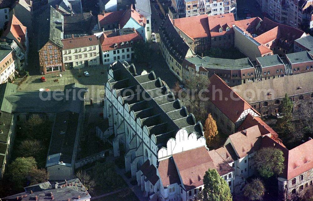 Halle / Saale from the bird's eye view: Kirchenbau in Halle an der Saale