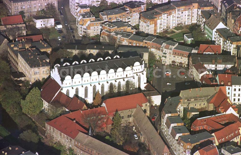 Halle / Saale from the bird's eye view: Kirchenbau in Halle an der Saale