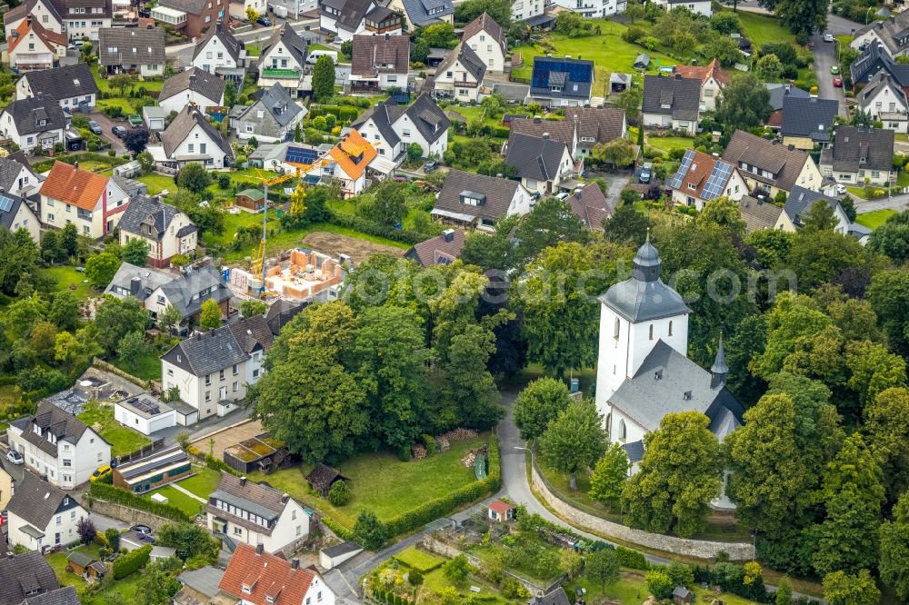 Warstein from the bird's eye view: Church building in Warstein in the state North Rhine-Westphalia