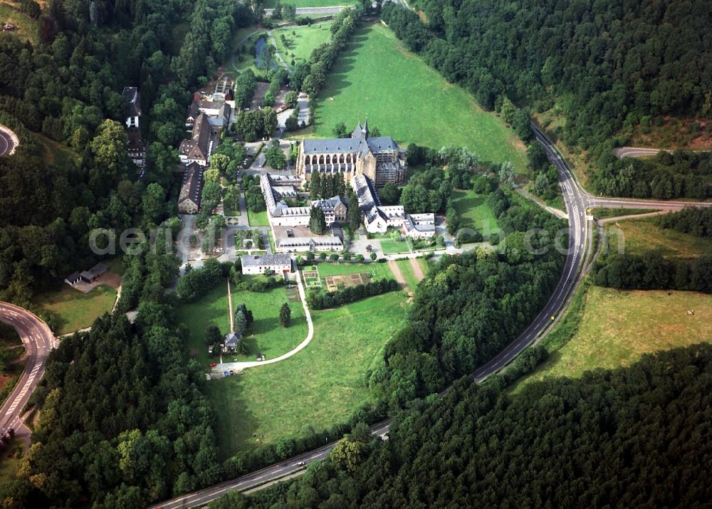 Aerial photograph Altenberg - Church building of the cathedral in Altenberg in the state North Rhine-Westphalia