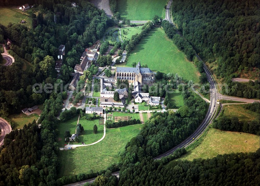 Altenberg from above - Church building of the cathedral in Altenberg in the state North Rhine-Westphalia