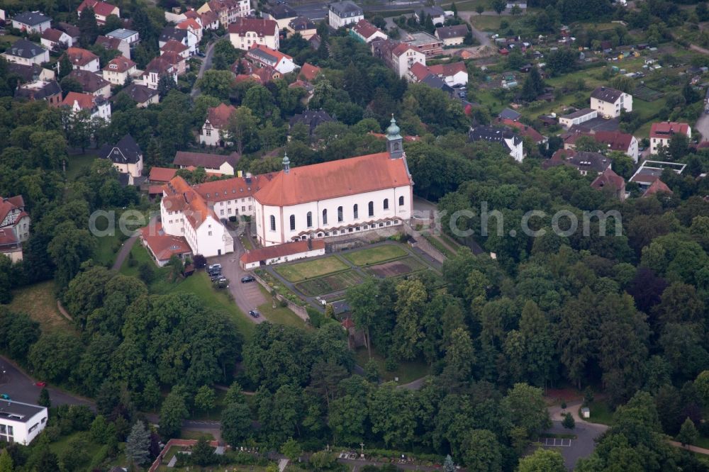 Aerial photograph Fulda - Church building St. Bonifatius in the district Horas in Fulda in the state Hesse, Germany