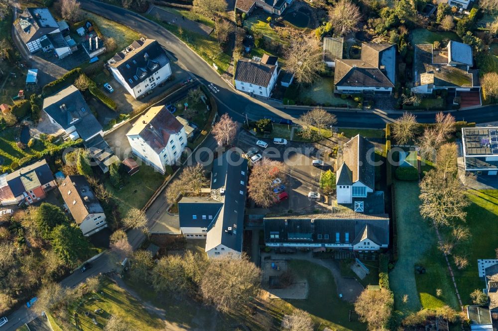 Aerial photograph Hagen - Church building Evangelische Gnadenkirche in Hagen in the state North Rhine-Westphalia, Germany