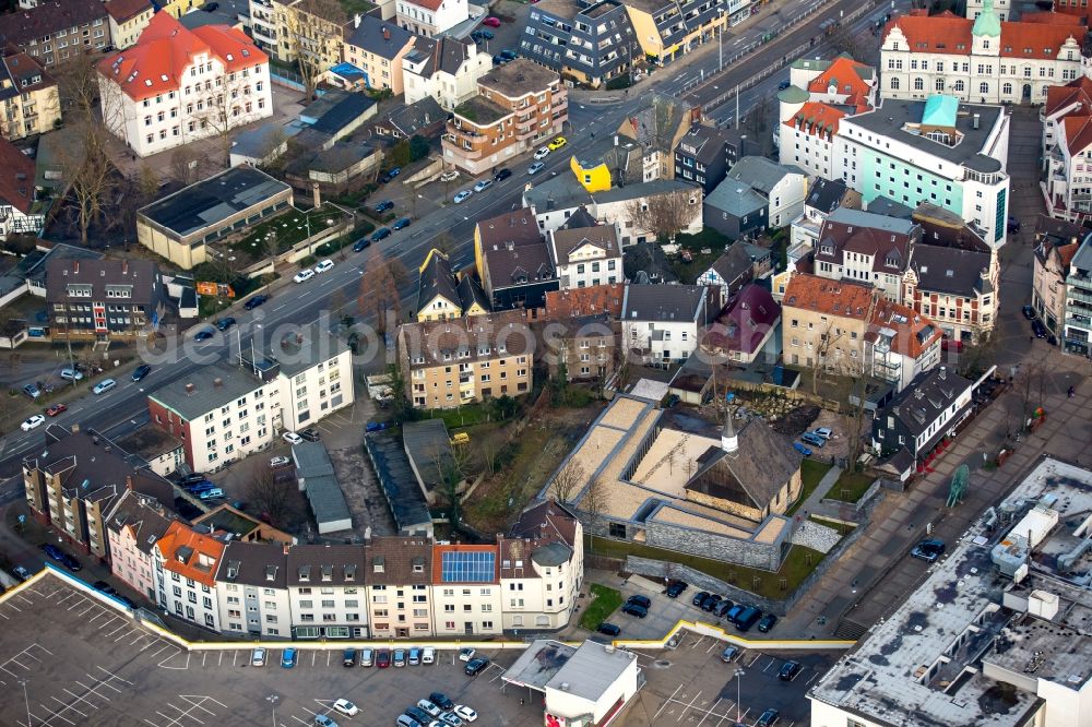 Bochum from the bird's eye view: Church building of the Evangelical community center Old church in Bochum in North Rhine-Westphalia