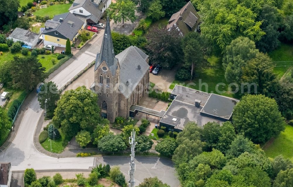 Aerial photograph Gevelsberg - Church building in Gevelsberg in the state North Rhine-Westphalia, Germany