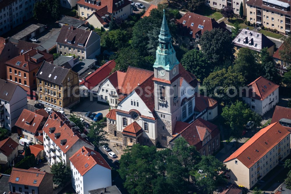 Aerial photograph Braunschweig - Church building St. Jakobikirche in Brunswick in the state Lower Saxony, Germany